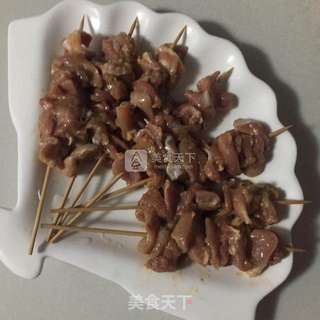#ACA烘焙明星大赛#吮指烤鸡肉串的做法步骤:4