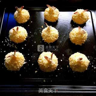 #ACA烘焙明星大赛#黄金土豆芝士虾球的做法步骤:14