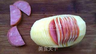 #ACA烘焙明星大赛#孜然烤风琴土豆的做法步骤:4