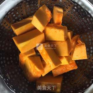 芝士焗南瓜的做法步骤:3