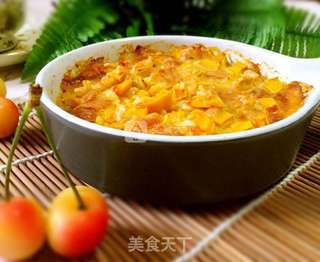 芝士焗南瓜的做法步骤:7
