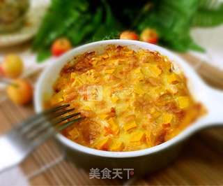芝士焗南瓜的做法步骤：8