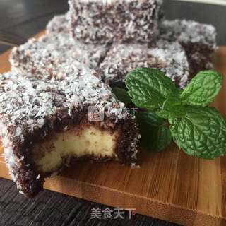 #ACA烘培明星大赛#Lamington莱明顿蛋糕的做法步骤：21