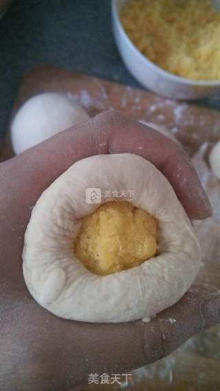 奶黄包的做法步骤:14