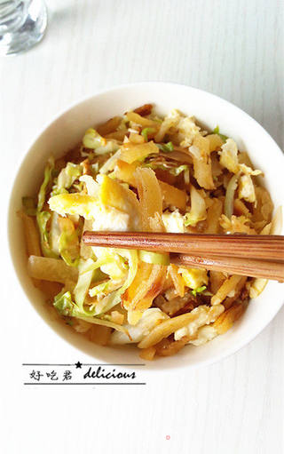 家常炒饼丝的做法步骤:14