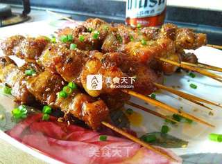 #ACA烘焙明星大赛#【川味烤肉串】的做法步骤:9