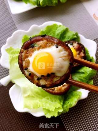 #ACA烘焙明星大赛#无油香菇酿肉末鹌鹑的做法步骤：8