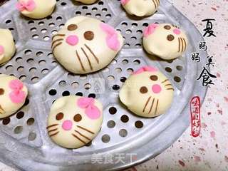 Hello Kitty红糖包的做法步骤:18