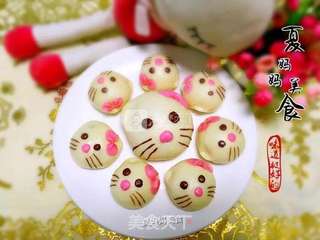 Hello Kitty红糖包的做法步骤：20