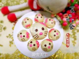 Hello Kitty红糖包的做法步骤:20
