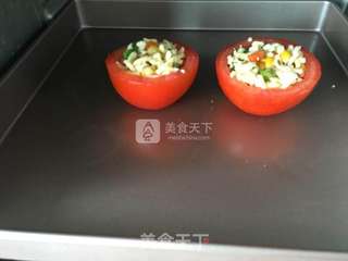 #ACA烘焙明星大赛#无油蔬菜番茄盅的做法步骤:9