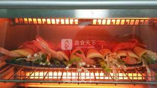 #ACA烘焙明星大赛#培根豆皮虾卷的做法步骤:10