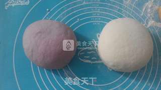 花样馒头之——棒棒糖紫薯馒头的做法步骤:2