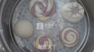 花样馒头之——棒棒糖紫薯馒头的做法步骤：8