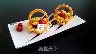 #ACA烘焙明星大赛#水果花篮面包的做法步骤:15
