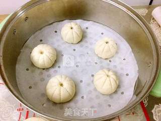 #ACA烘焙明星大赛#花形豆沙包的做法步骤:14