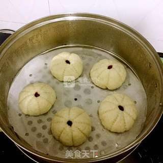 #ACA烘焙明星大赛#花形豆沙包的做法步骤:16