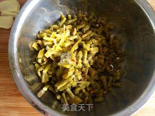 酸豆角炒肉末的做法步骤:7