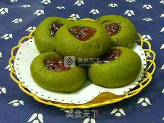 #ACA烘培明星大赛#抹茶果酱酥饼的做法步骤:9