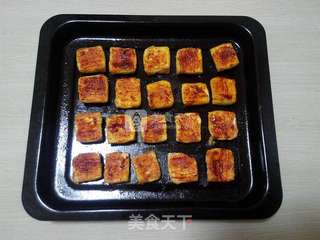 #ACA烘焙明星大赛#韩式辣酱烤脆皮豆腐的做法步骤:8