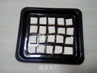 #ACA烘焙明星大赛#韩式辣酱烤脆皮豆腐的做法步骤:5