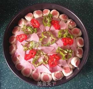 #ACA烘焙明星大赛# 花边披萨的做法步骤:16