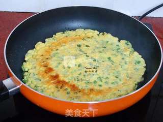 鸡蛋香葱饼的做法步骤：7