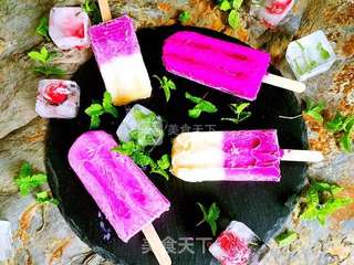 #ACA烘焙明星大赛#火龙果酸奶雪糕的做法步骤:14