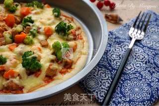 #ACA烘焙明星大赛#脆底鲜虾鸡肉披萨的做法步骤:21