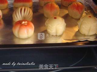 #ACA烘焙明星大赛#津味小八件点心之寿桃饼(清真可食)的做法步骤:23