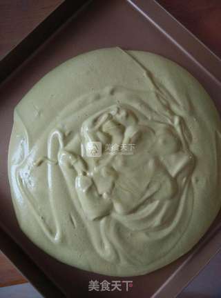 #ACA烘焙明星大赛#抹茶蜜豆蛋糕卷的做法步骤:8