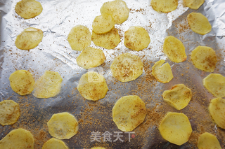 #ACA烘焙明星大赛#孜然烤薯片的做法步骤:8
