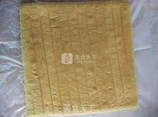 #ACA烘焙明星大赛#抹茶蜜豆蛋糕卷的做法步骤:11