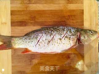 健康少油版烤鱼的做法步骤:3
