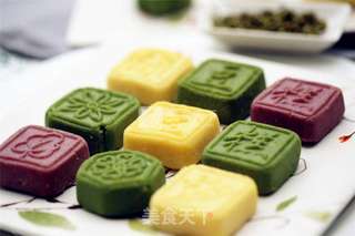 #ACA烘焙明星大赛#奶油绿豆糕的做法步骤:15