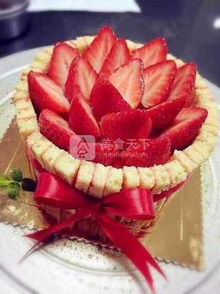 #ACA烘焙明星大赛#草莓夏洛特的做法步骤:5