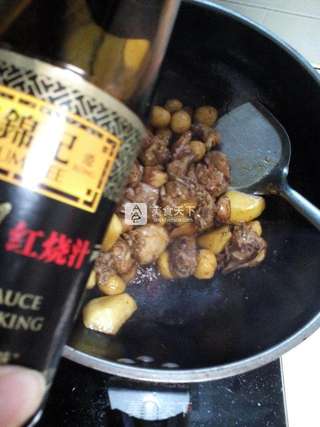 茶香栗子鸡的做法步骤:10