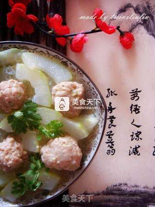 冬瓜丸子汤的做法步骤:16