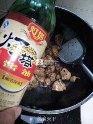 茶香栗子鸡的做法步骤:7