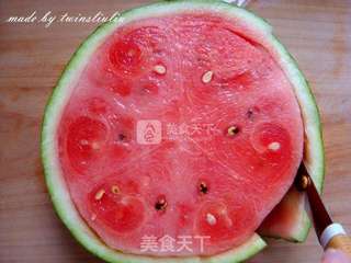 创意西瓜蛋糕西瓜拼盘的做法步骤:4