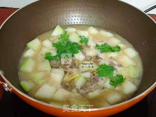 鸡胗滚冬瓜汤的做法步骤:8