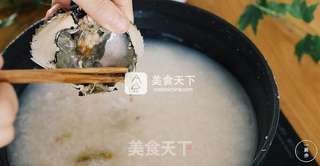 一厨作珐琅锅之煮出会“开花”的螃蟹粥的做法步骤:5