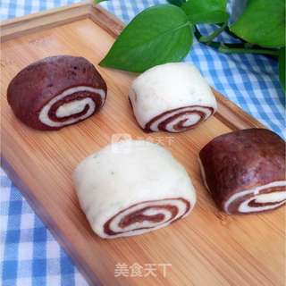 双色小馒头的做法步骤:11
