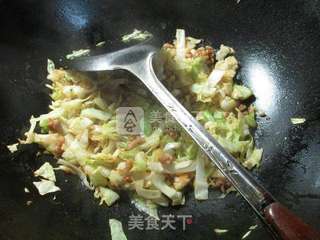 肉末圆白菜炒面 的做法步骤：5