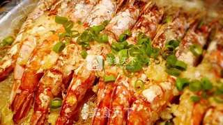 蒜蓉粉丝烤虾的做法步骤:5