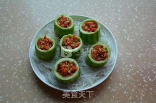 蒜蓉粉丝蒸丝瓜的做法步骤：7
