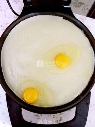 鸡蛋饼的做法步骤:4