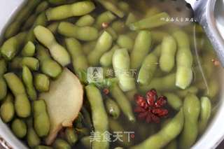 五香毛豆的做法步骤:8