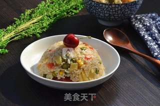 杂蔬焖饭的做法步骤:9