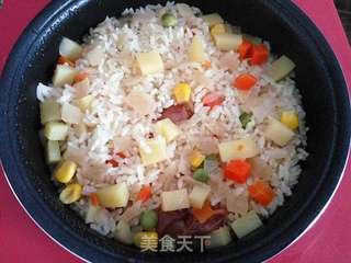 杂蔬焖饭的做法步骤:8